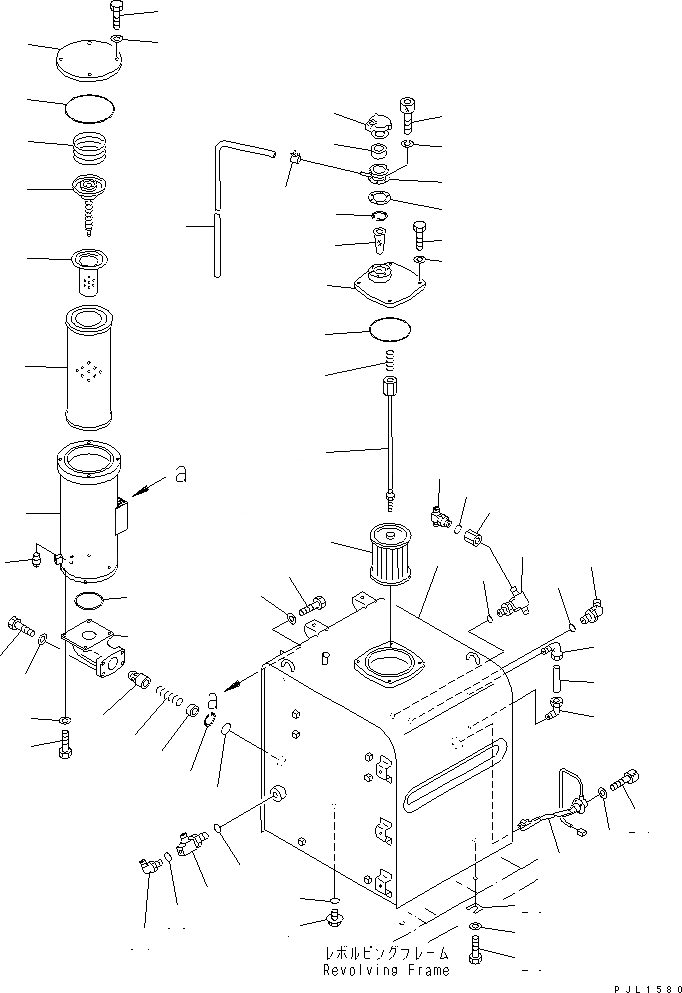 Схема запчастей Komatsu PC340NLC-6 - ГИДР. БАК. ГИДРАВЛИКА