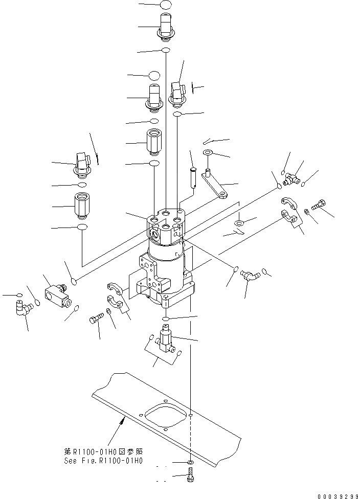 Схема запчастей Komatsu PC350-7E0 - ПОВОРОТНОЕ СОЕДИНЕНИЕ (СОЕДИНИТЕЛЬН. ЧАСТИ) ПОВОРОТН. КРУГ И КОМПОНЕНТЫ