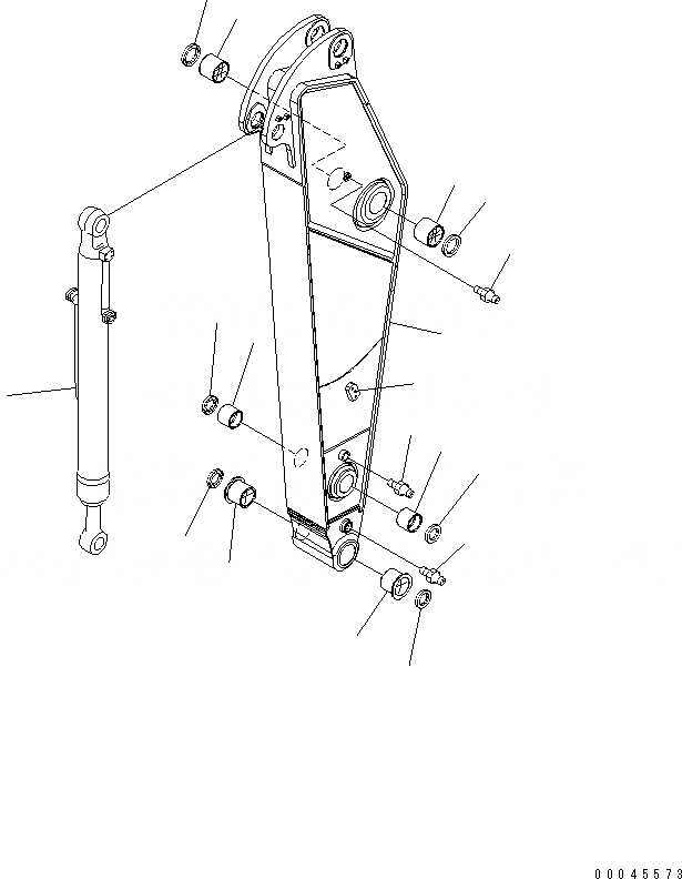 Схема запчастей Komatsu PC350-7E0 - РУКОЯТЬ (.M) (УСИЛ.) ( ЧАС. СИСТ. СМАЗКИ ТИП) (С ДОПОЛН. ГИДРОЛИНИЕЙ) (ДЛЯ TURKEY) РАБОЧЕЕ ОБОРУДОВАНИЕ