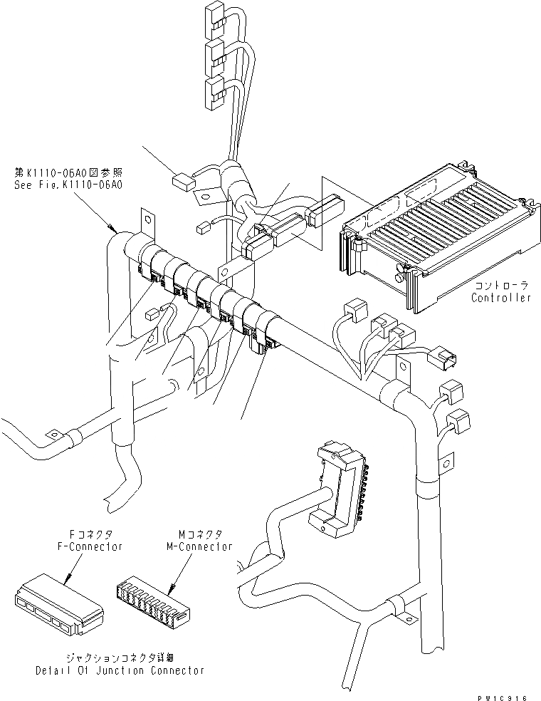 Схема запчастей Komatsu PC350-7 - ПРОВОДКА (СОЕДИНЕНИЕ) (ДЛЯ ПОДАЮЩ.) ОСНОВН. КОМПОНЕНТЫ И РЕМКОМПЛЕКТЫ