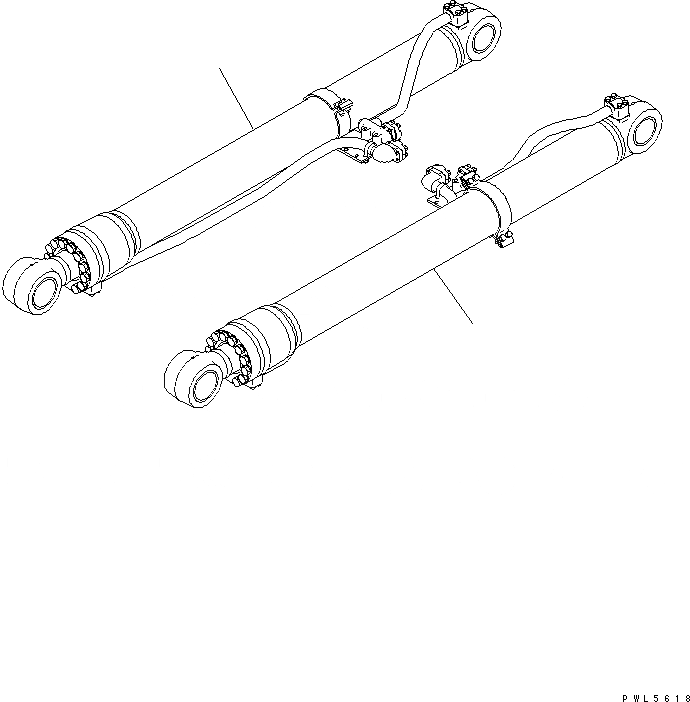 Схема запчастей Komatsu PC350-7-AA - ЦИЛИНДР СТРЕЛЫ РАБОЧЕЕ ОБОРУДОВАНИЕ