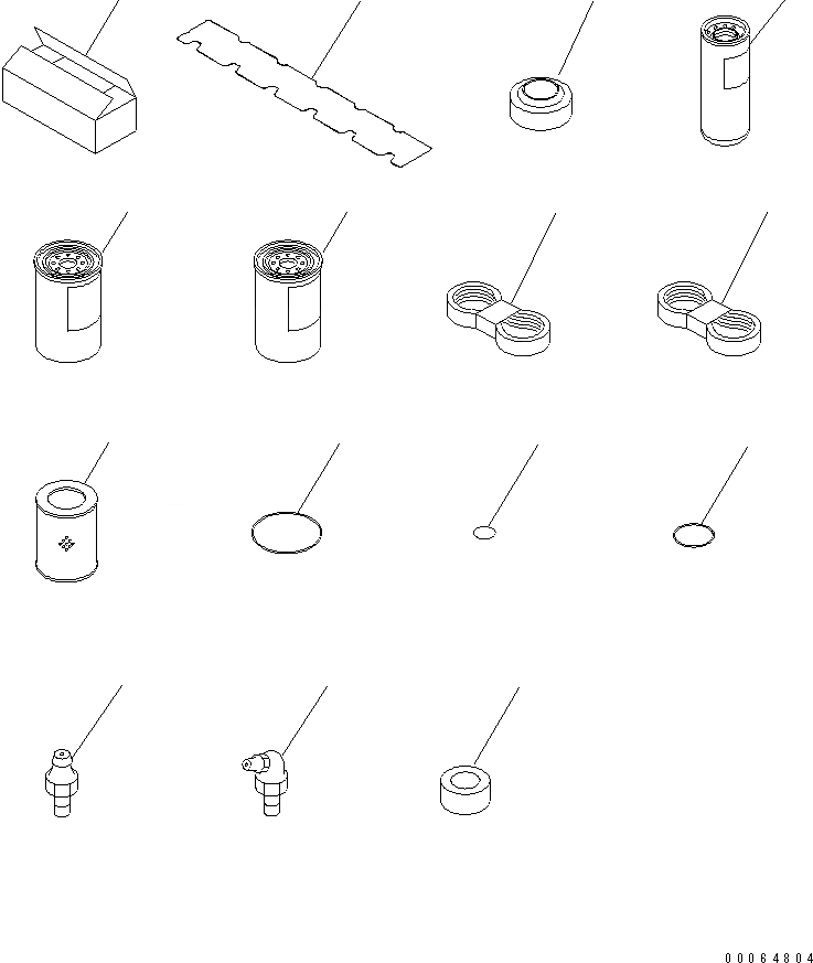 Схема запчастей Komatsu PC350-8 - ЗАП. ЧАСТИ (ДЛЯ EXTRA ПЛОХ. ТОПЛИВО)(№-) АКСЕССУАРЫ
