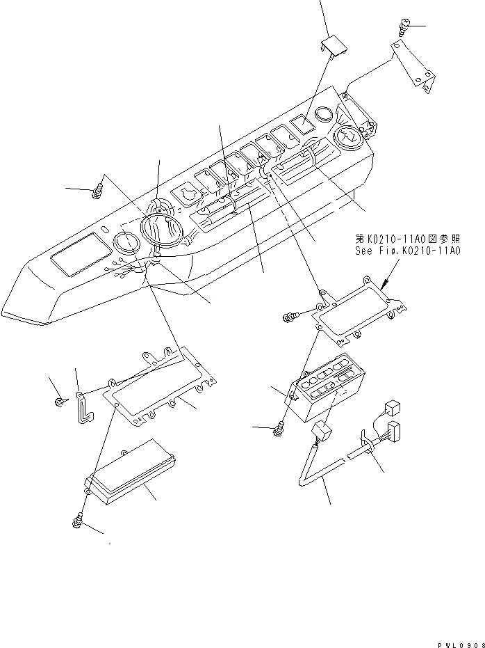 Схема запчастей Komatsu PC350LC-6 - КАБИНА (ПАНЕЛЬ) (Э/ПРОВОДКА) (С КОНДИЦИОНЕРОМ)(№-) КАБИНА ОПЕРАТОРА И СИСТЕМА УПРАВЛЕНИЯ