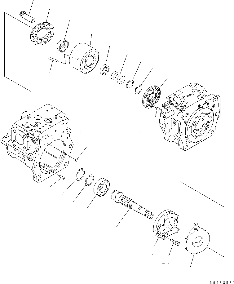 Схема запчастей Komatsu PC350LC-8 - ОСНОВН. НАСОС (7/) Y ОСНОВН. КОМПОНЕНТЫ И РЕМКОМПЛЕКТЫ