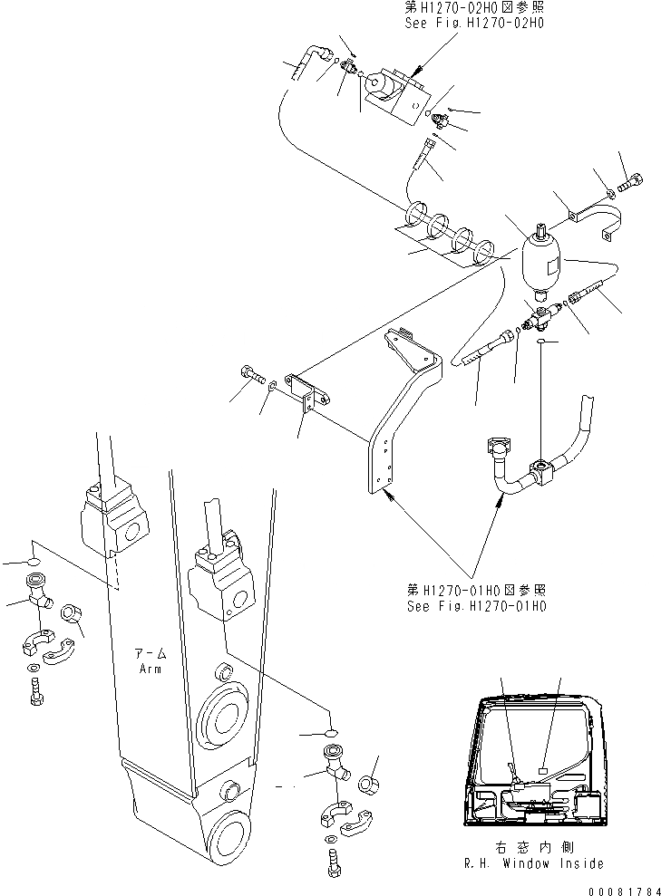 Схема запчастей Komatsu PC350LC-7E0 - ПЕРЕХОДНИК ДЛЯ МОЛОТА (ДЛЯ NIPPON PNEUMATIC)(№8-) РАБОЧЕЕ ОБОРУДОВАНИЕ