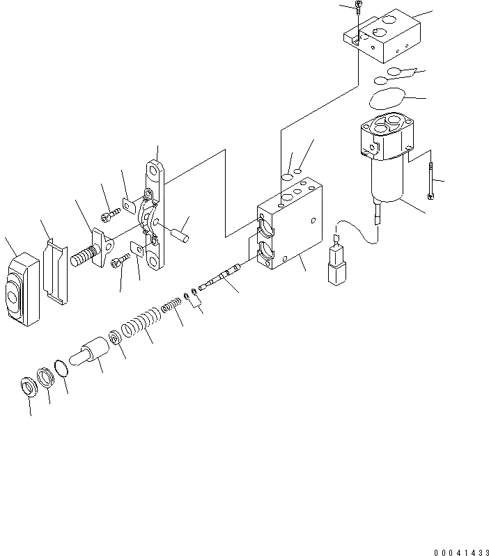 Схема запчастей Komatsu PC350LC-8 - КЛАПАН PPC(ДЛЯ -НАВЕСН. ОБОРУД)(№-) ОСНОВН. КОМПОНЕНТЫ И РЕМКОМПЛЕКТЫ