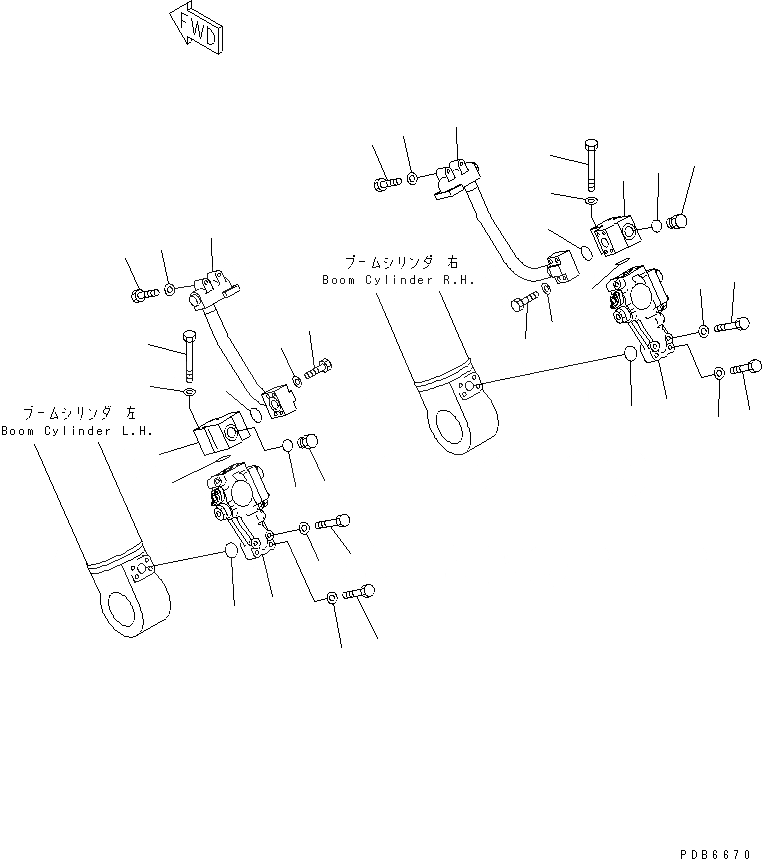 Схема запчастей Komatsu PC350LC-6 - КЛАПАН ПЕРЕГРУЗКИ СТРЕЛЫ(№9-) ГИДРАВЛИКА