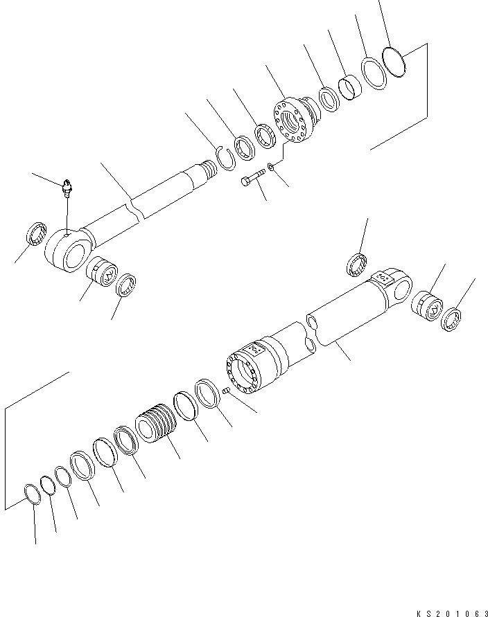 Схема запчастей Komatsu PC350NLC-8 - 2-СЕКЦИОНН. СТРЕЛА (ADJUST ЦИЛИНДР) (/) (№K9-) T РАБОЧЕЕ ОБОРУДОВАНИЕ