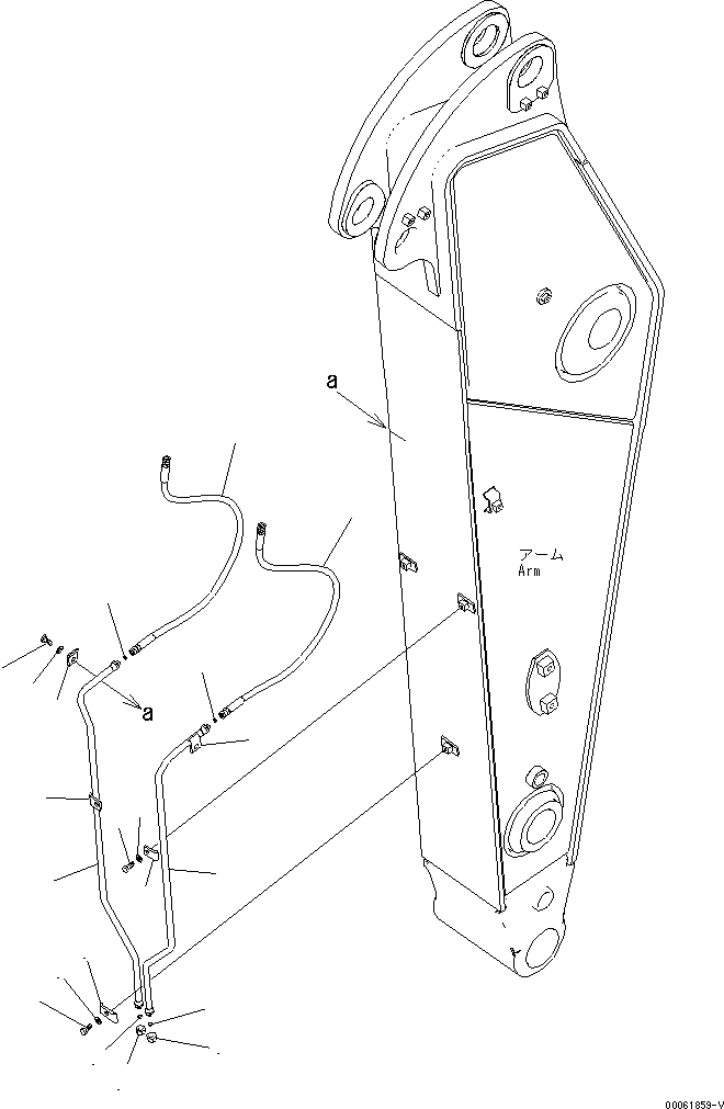 Схема запчастей Komatsu PC350NLC-8 - БЫСТРОСЪЕМН. МЕХ-М ЛИНИЯ (ДЛЯ .M РУКОЯТЬ) T РАБОЧЕЕ ОБОРУДОВАНИЕ