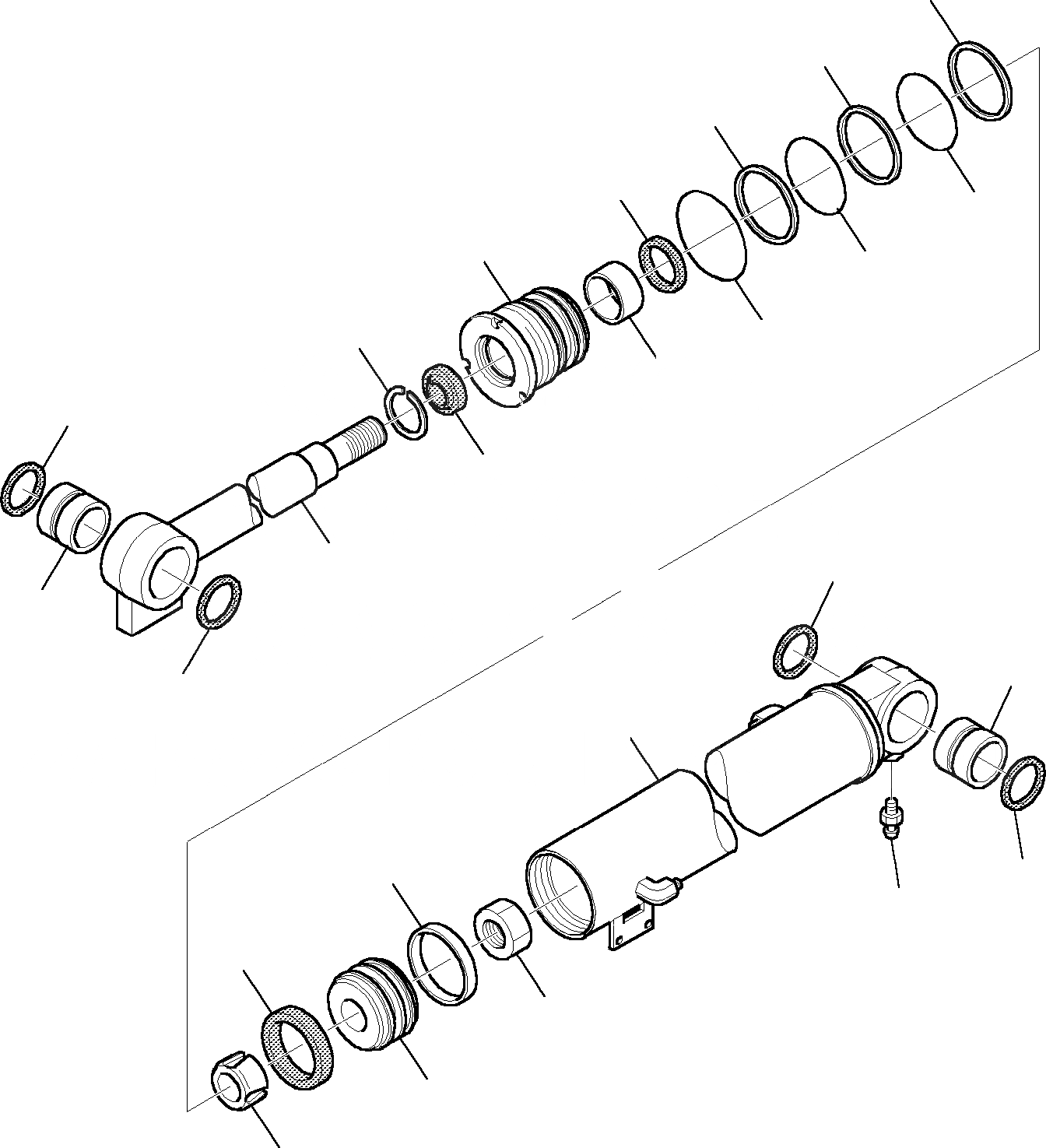 Схема запчастей Komatsu PC35R-8 DELUXE - ЦИЛИНДР СТРЕЛЫ РАБОЧЕЕ ОБОРУДОВАНИЕ