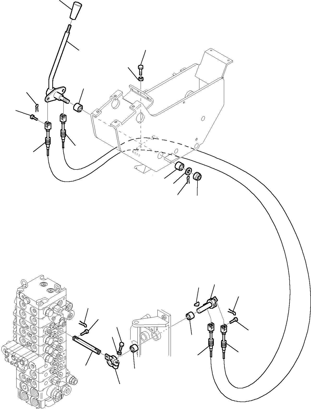 Схема запчастей Komatsu PC35R-8 DELUXE - РЫЧАГ УПРАВЛЕНИЯ ОТВАЛОМ СИСТЕМА УПРАВЛЕНИЯ И ОСНОВНАЯ РАМА