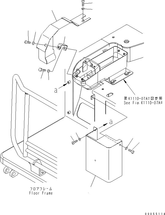 Схема запчастей Komatsu PC35MR-2 - ПОКРЫТИЕ ПОЛА (PAT ОТВАЛ) (ОТВ. С ИЗМ. УГЛОМ) (НАВЕС)(№9-) КАБИНА ОПЕРАТОРА И СИСТЕМА УПРАВЛЕНИЯ