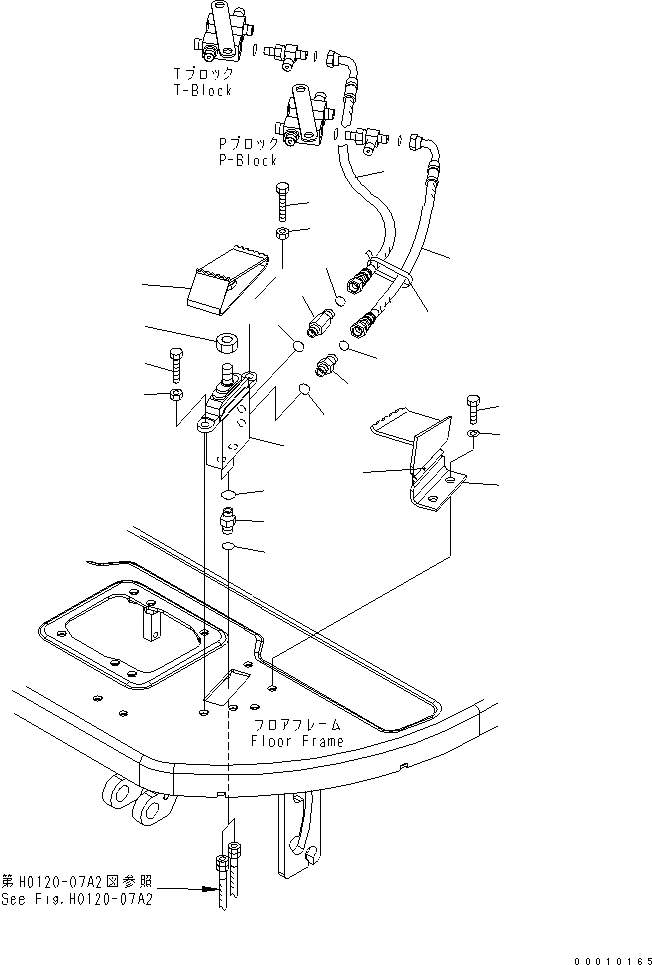 Схема запчастей Komatsu PC35MR-2-A - ОСНОВН. КОНСТРУКЦИЯ (УПРАВЛ. НАВЕСН. ОБОРУД.) (НАВЕС) ( НАВЕСН.ОБОРУД) КАБИНА ОПЕРАТОРА И СИСТЕМА УПРАВЛЕНИЯ