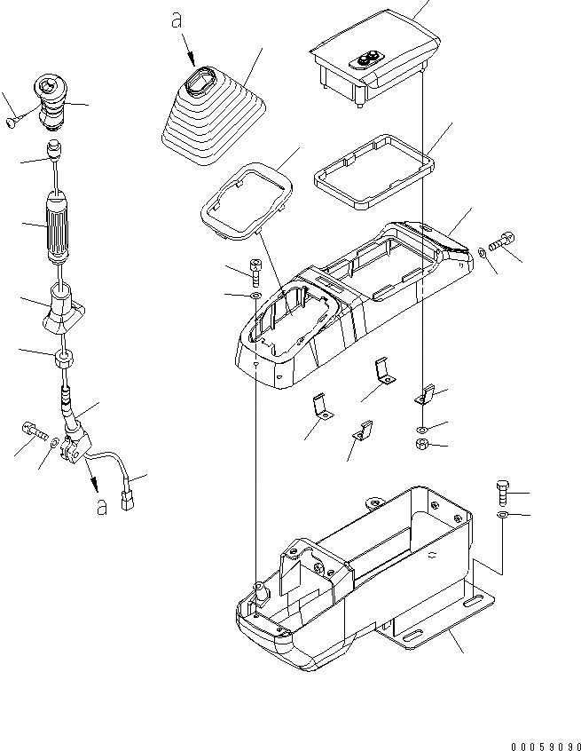 Схема запчастей Komatsu PC35MR-2 - КАБИНА (КОНСОЛЬ ПРАВ.) (ДЛЯ СЕВ. АМЕРИКИ) КАБИНА ОПЕРАТОРА И СИСТЕМА УПРАВЛЕНИЯ