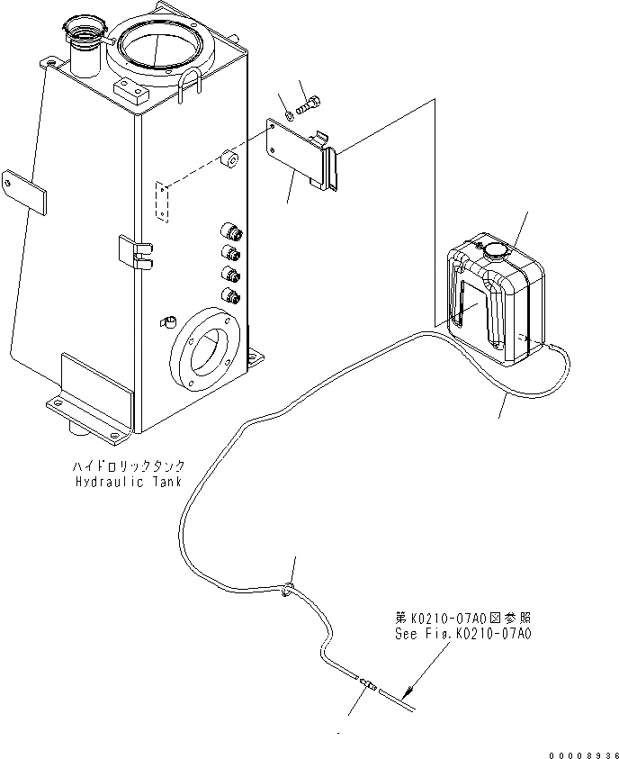 Схема запчастей Komatsu PC35MR-2-B - ОМЫВАТЕЛЬ СТЕКЛА (КАБИНА) КАБИНА ОПЕРАТОРА И СИСТЕМА УПРАВЛЕНИЯ