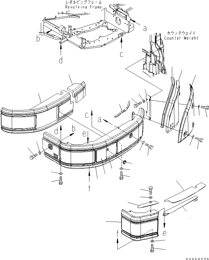 Схема запчастей Komatsu PC35MR-2-B - ЛЕВ. КРЫШКА(КАБИНА) ЧАСТИ КОРПУСА