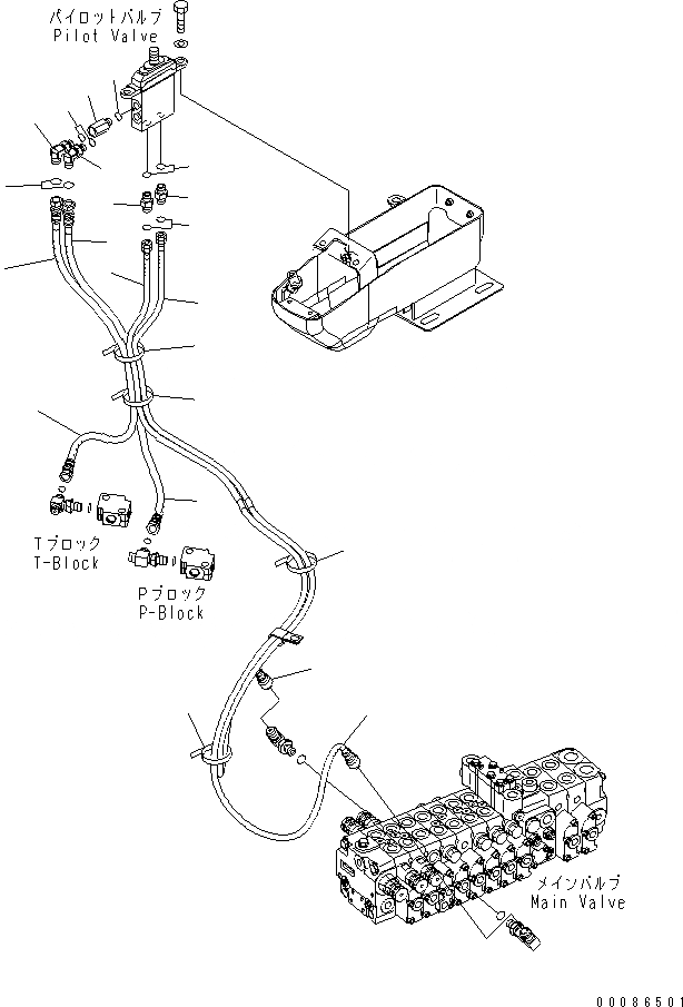 Схема запчастей Komatsu PC35MR-3 - ОСНОВН. КОНСТРУКЦИЯ (ОТВАЛ УПРАВЛ-Е) (НАВЕС) (PAT ОТВАЛ)(№-) КАБИНА ОПЕРАТОРА И СИСТЕМА УПРАВЛЕНИЯ