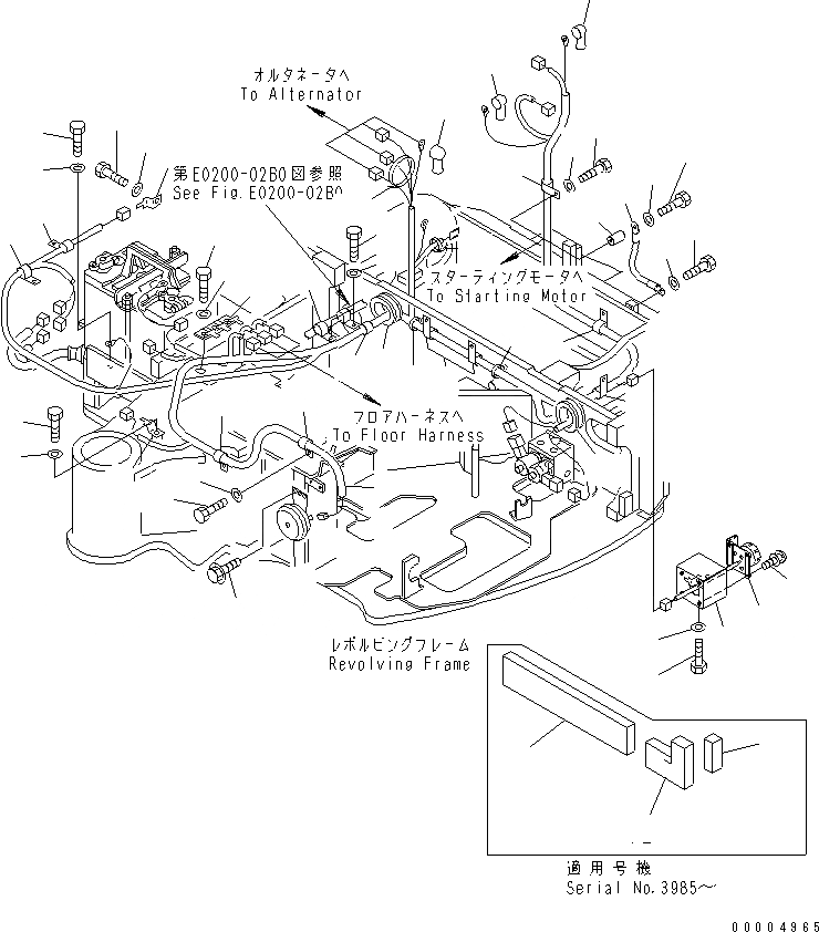 Схема запчастей Komatsu PC35MRX-1A - ЭЛЕКТРОПРОВОДКА (Э/ПРОВОДКА)(№9-) ЭЛЕКТРИКА