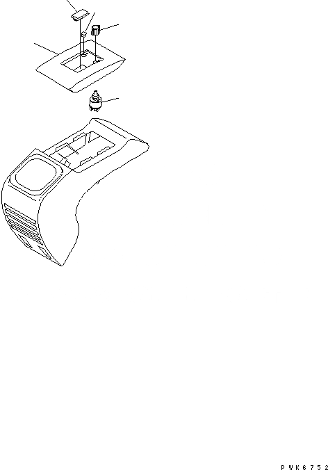 Схема запчастей Komatsu PC35MRX-1A - ОСНОВН. КОНСТРУКЦИЯ (ЛЕВ. КОНСОЛЬ ЭЛЕКТРИКА) (НАВЕС)(№9-) КАБИНА ОПЕРАТОРА И СИСТЕМА УПРАВЛЕНИЯ
