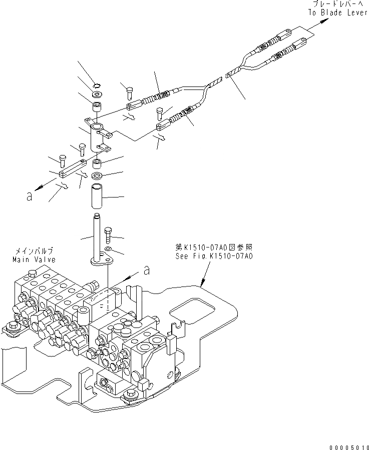 Схема запчастей Komatsu PC35MRX-1A - РАБОЧ. УПРАВЛ-Е (ОТВАЛ УПРАВЛ-Е) КАБИНА ОПЕРАТОРА И СИСТЕМА УПРАВЛЕНИЯ