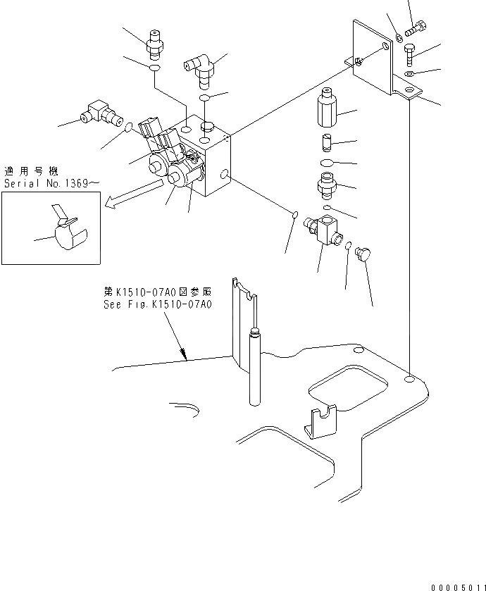 Схема запчастей Komatsu PC35MRX-1A - РАБОЧ. УПРАВЛ-Е (СОЛЕНОИДНЫЙ КЛАПАН) КАБИНА ОПЕРАТОРА И СИСТЕМА УПРАВЛЕНИЯ