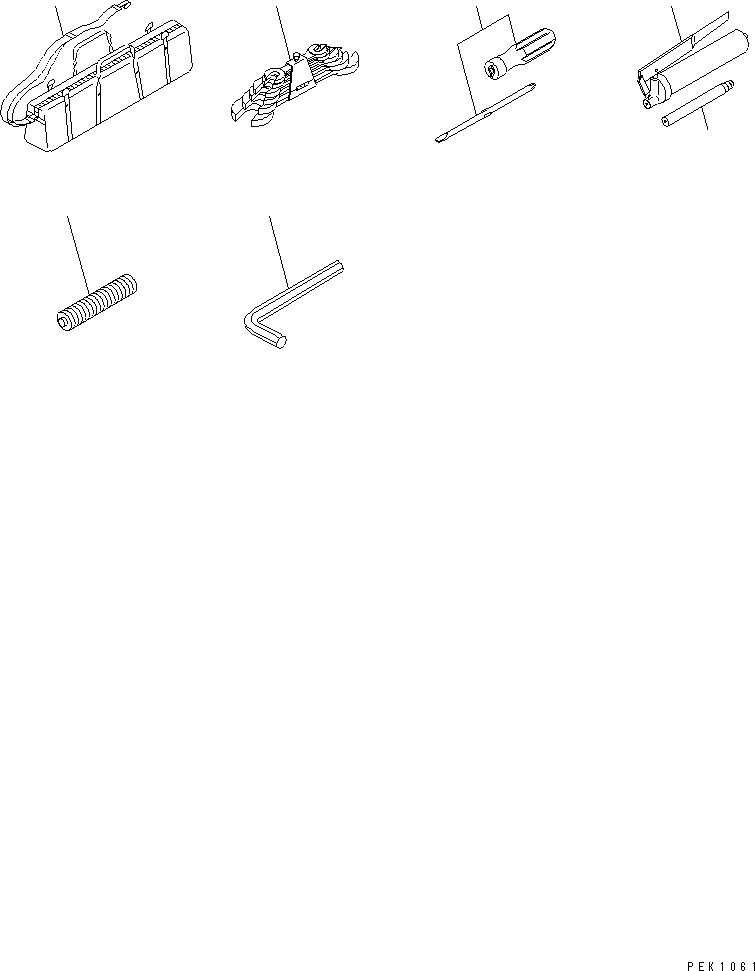 Схема запчастей Komatsu PC35R-8 - ИНСТРУМЕНТ (ДЛЯ ЯПОН.) АКСЕССУАРЫ