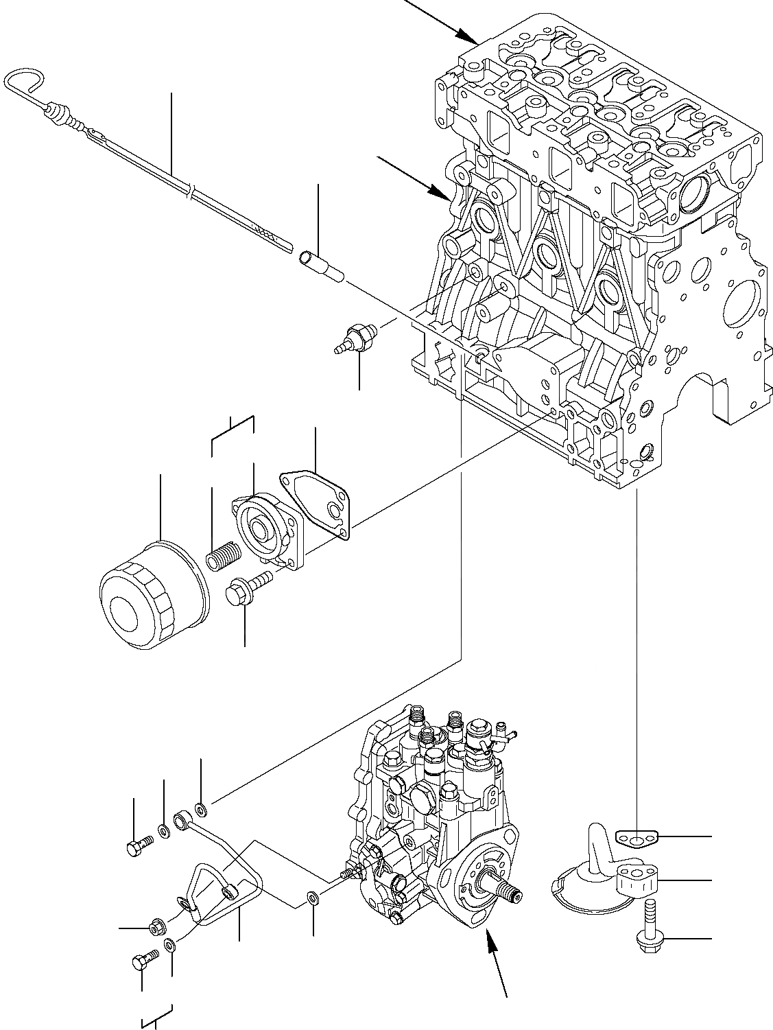 Схема запчастей Komatsu PC35R-8 - СМАЗЫВ. НАСОС ДВИГАТЕЛЬ