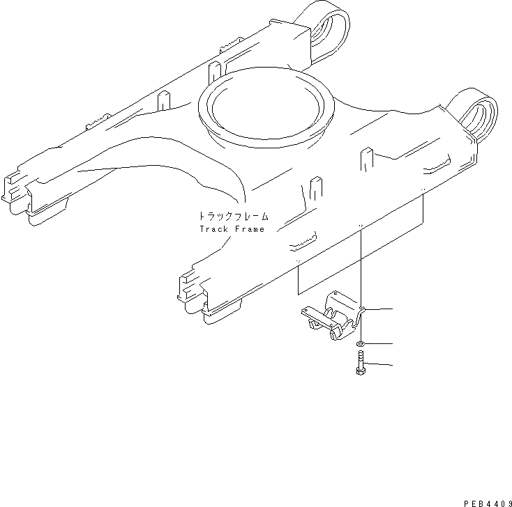 Схема запчастей Komatsu PC380LC-6K - ЗАЩИТА ОПОРНЫХ КАТКОВ ХОДОВАЯ