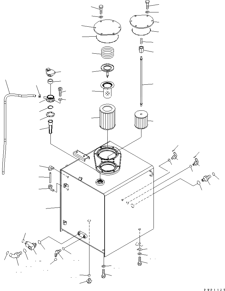 Схема запчастей Komatsu PC380LC-7K - ГИДР. БАК. ГИДРАВЛИКА