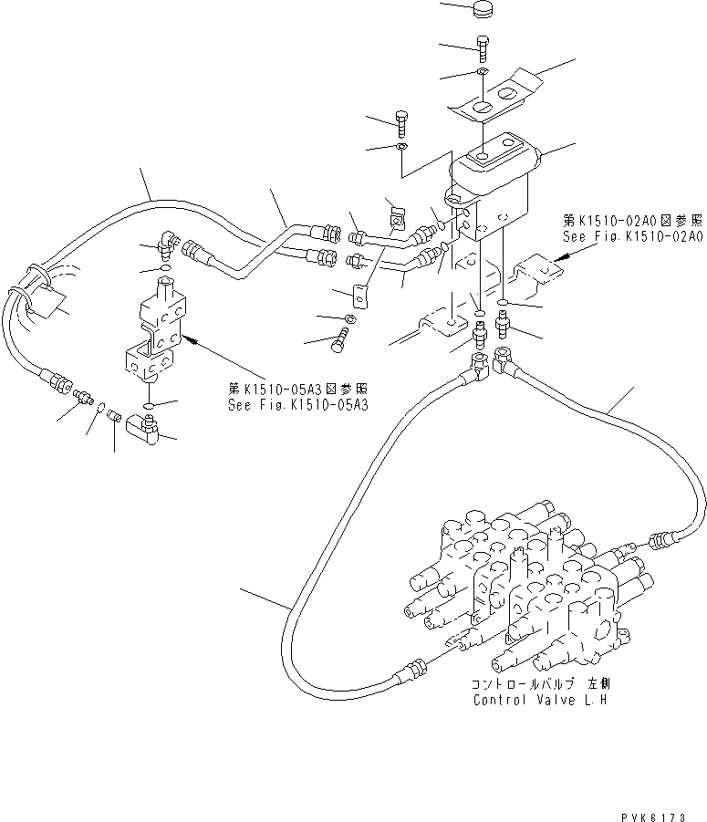 Схема запчастей Komatsu PC38UU-2 - РАБОЧ. УПРАВЛ-Е (УПРАВЛ. НАВЕСН. ОБОРУД. ТРУБЫ) КАБИНА ОПЕРАТОРА И СИСТЕМА УПРАВЛЕНИЯ