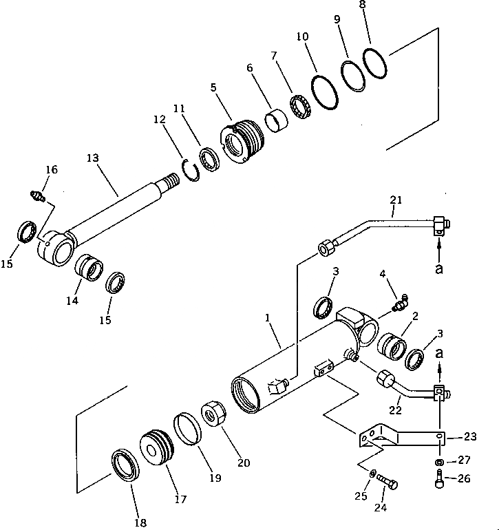 Схема запчастей Komatsu PC38UU-1 - СТРЕЛА OFFSET ЦИЛИНДР РАБОЧЕЕ ОБОРУДОВАНИЕ