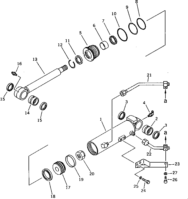 Схема запчастей Komatsu PC38UU-1 - СТРЕЛА OFFSET ЦИЛИНДР РАБОЧЕЕ ОБОРУДОВАНИЕ