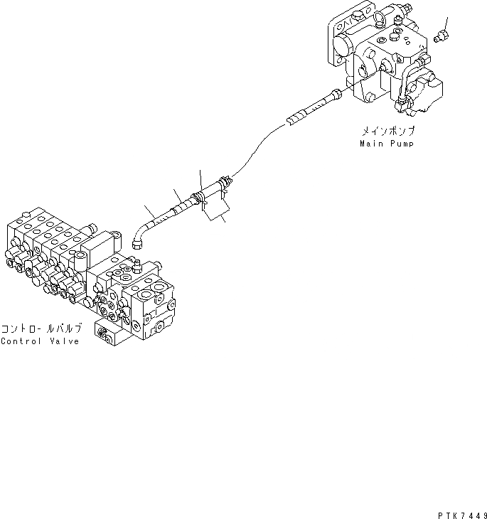 Схема запчастей Komatsu PC38UU-3 - L.S. ЛИНИЯ(№7-8) ГИДРАВЛИКА