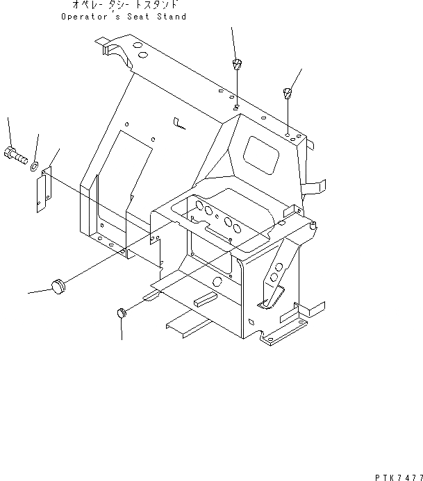 Схема запчастей Komatsu PC38UU-3 - ОСНОВН. КОНСТРУКЦИЯ (КРЫШКА) (НАВЕС) КАБИНА ОПЕРАТОРА И СИСТЕМА УПРАВЛЕНИЯ