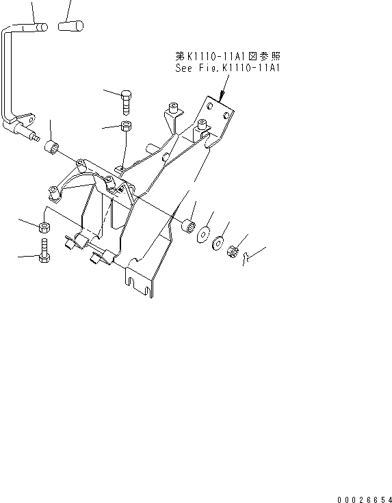 Схема запчастей Komatsu PC38UU-3 - ОСНОВН. КОНСТРУКЦИЯ (РЫЧАГ УПРАВЛЕНИЯ ОТВАЛОМ) (КАБИНА) КАБИНА ОПЕРАТОРА И СИСТЕМА УПРАВЛЕНИЯ