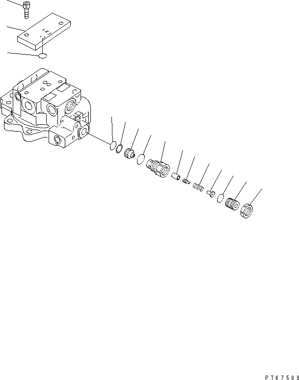 Схема запчастей Komatsu PC38UU-3 - МОТОР ПОВОРОТА (/) ОСНОВН. КОМПОНЕНТЫ И РЕМКОМПЛЕКТЫ