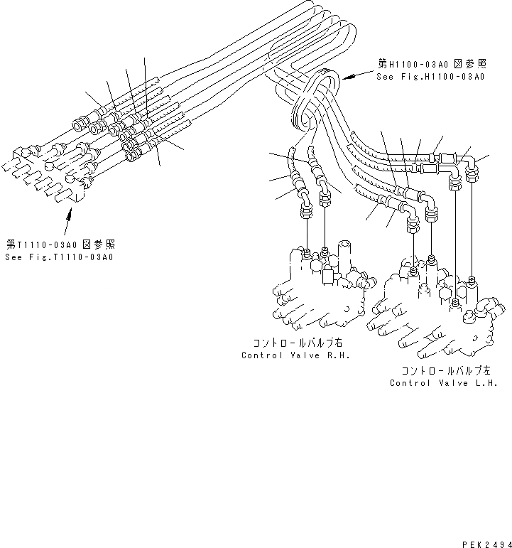 Схема запчастей Komatsu PC38UUM-2 - ЛИНИЯ АКТУАТОРА (КОВШ¤ РУКОЯТЬ И OFFSET) ГИДРАВЛИКА