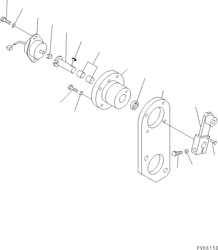 Схема запчастей Komatsu PC38UUM-2 - ПАЛЕЦ СТРЕЛЫ(ДАТЧИК) ОСНОВНАЯ РАМА И ЕЕ ЧАСТИ