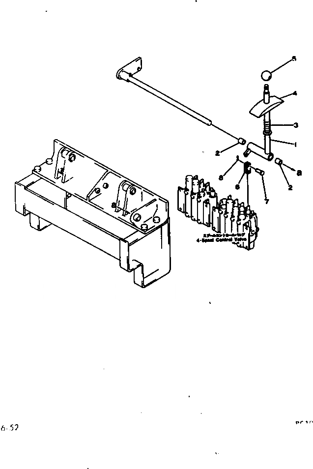 Схема запчастей Komatsu PC40-1 - РЫЧАГ УПРАВЛ-Я (/) (КРОМЕ ЯПОН.) ГИДРАВЛИКА