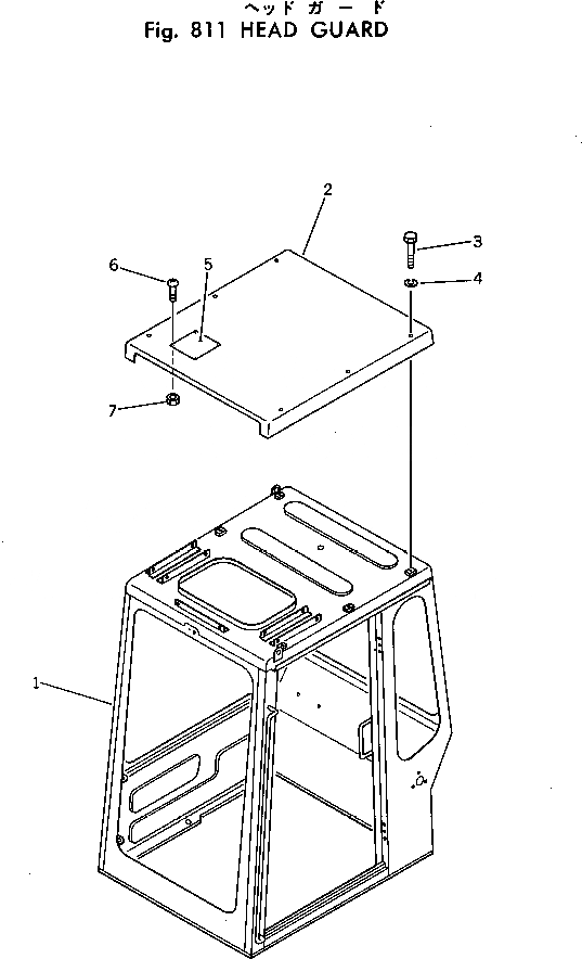 Схема запчастей Komatsu PC40-3 - ВЕРХН. ЗАЩИТА ОПЦИОННЫЕ КОМПОНЕНТЫ