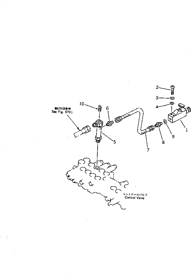 Схема запчастей Komatsu PC40-6 - ГИДРОЛИНИЯ (СИСТЕМА ОГРАНИЧЕНИЯ МОМЕНТА)              (БЕЗ КАБИНЫ ДЛЯ КРОМЕ ЯПОН.) УПРАВЛ-Е РАБОЧИМ ОБОРУДОВАНИЕМ