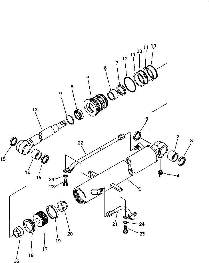 Схема запчастей Komatsu PC40-6 - ЦИЛИНДР СТРЕЛЫ(ДЛЯ КАБИНЫ) РАБОЧЕЕ ОБОРУДОВАНИЕ