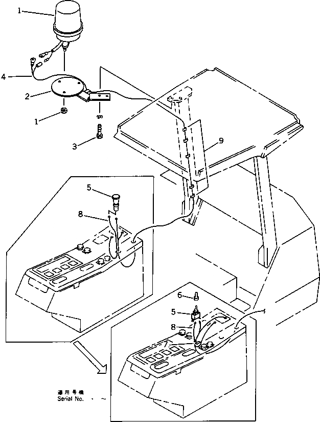 Схема запчастей Komatsu PC40-6 - СИГНАЛЬН. ЛАМПА (ДЛЯ SUPER LINER) (ДЛЯ ЯПОН.) (PCT)(№-) КОМПОНЕНТЫ ДВИГАТЕЛЯ И ЭЛЕКТРИКА