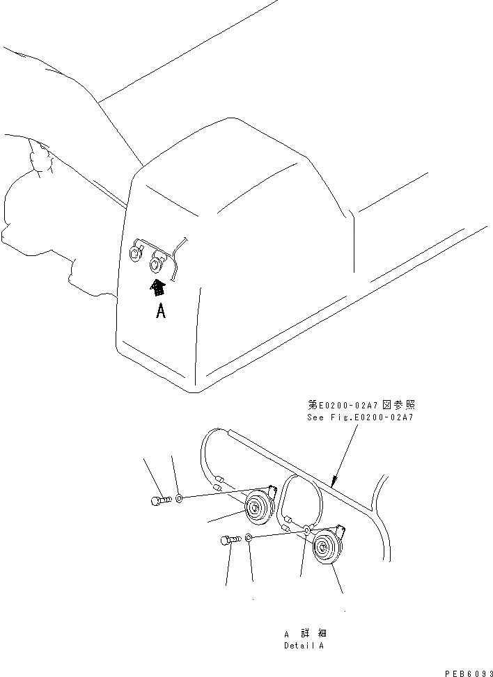 Схема запчастей Komatsu PC400-6C - ЗВУК. СИГНАЛ.(№9-) ЭЛЕКТРИКА