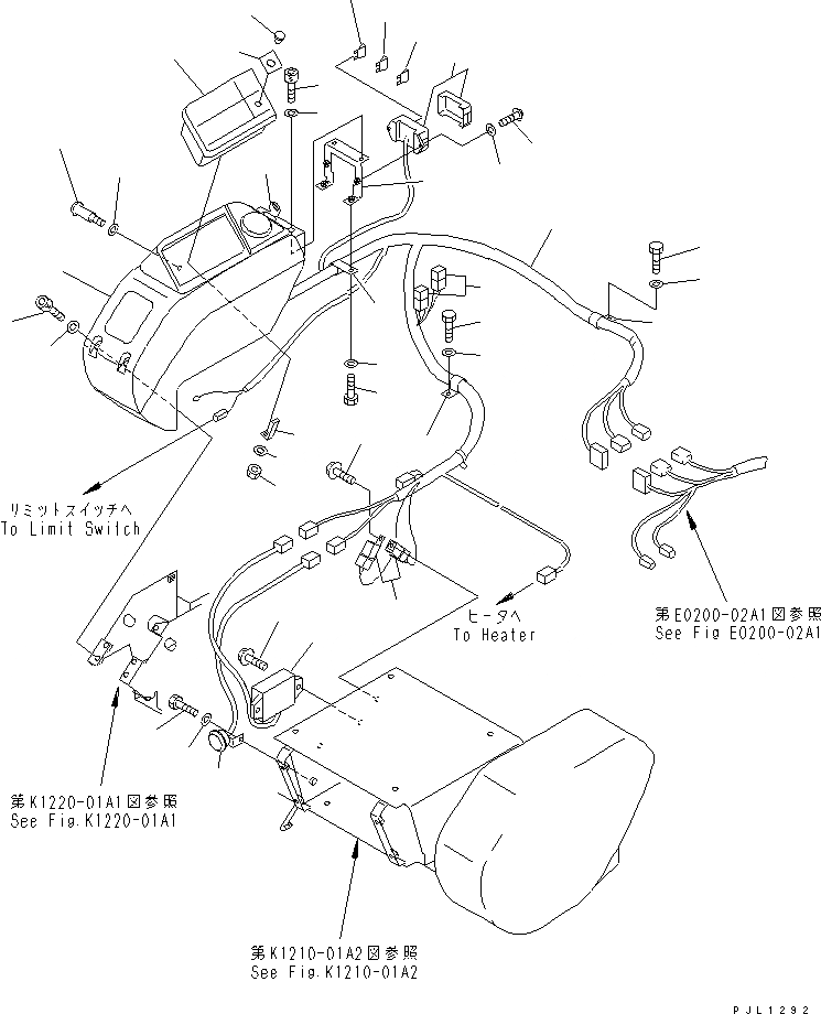 Схема запчастей Komatsu PC400-6Z - ОСНОВН. КОНСТРУКЦИЯ (ПРАВ. СТОЙКА) (ПАНЕЛЬ И ПРОВОДКА) (С КОНДИЦИОНЕРОМ)(№8-999) КАБИНА ОПЕРАТОРА И СИСТЕМА УПРАВЛЕНИЯ