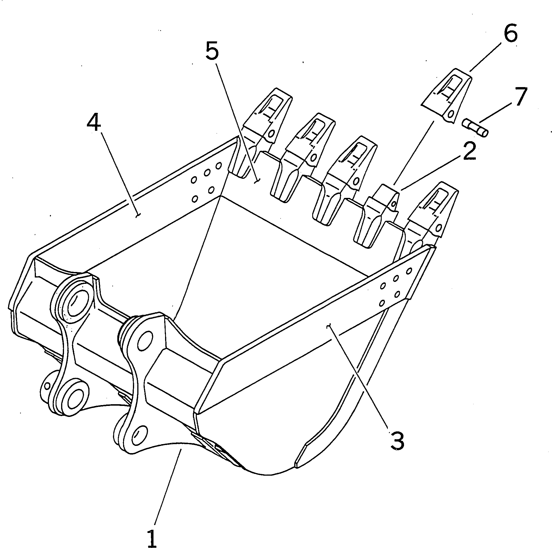 Схема запчастей Komatsu PC400-6Z - КОВШ¤ .M¤ MM (ГОРИЗОНТАЛЬН. ПАЛЕЦ) РАБОЧЕЕ ОБОРУДОВАНИЕ
