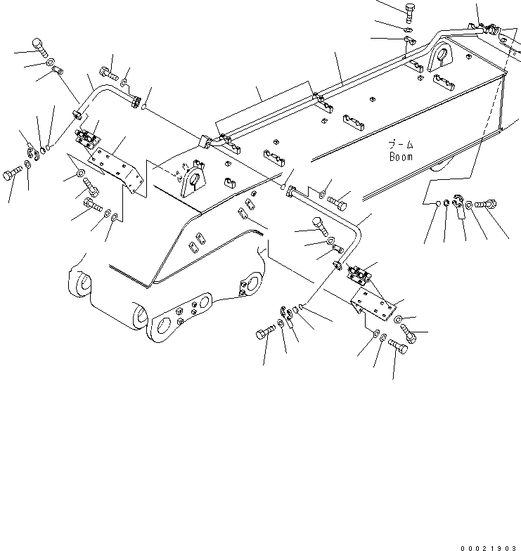 Схема запчастей Komatsu PC400-7-M1 - СТРЕЛА (ЦИЛИНДР КОВША НИЖН. ЛИНИЯ) (ПОГРУЗ.) РАБОЧЕЕ ОБОРУДОВАНИЕ