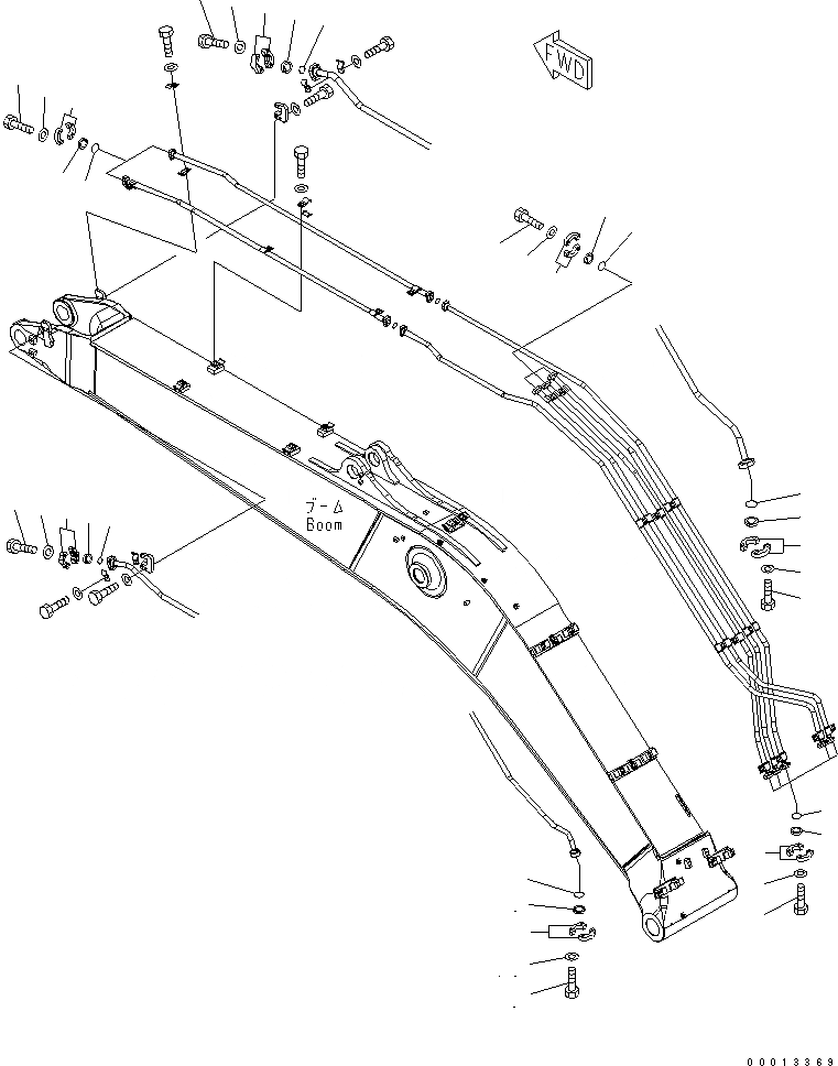 Схема запчастей Komatsu PC400-7-M1 - ЭЛЕМЕНТЫ (СТРЕЛА) ( АКТУАТОР) (ДЛЯ COMPONENT)(№-8) РАЗНОЕ