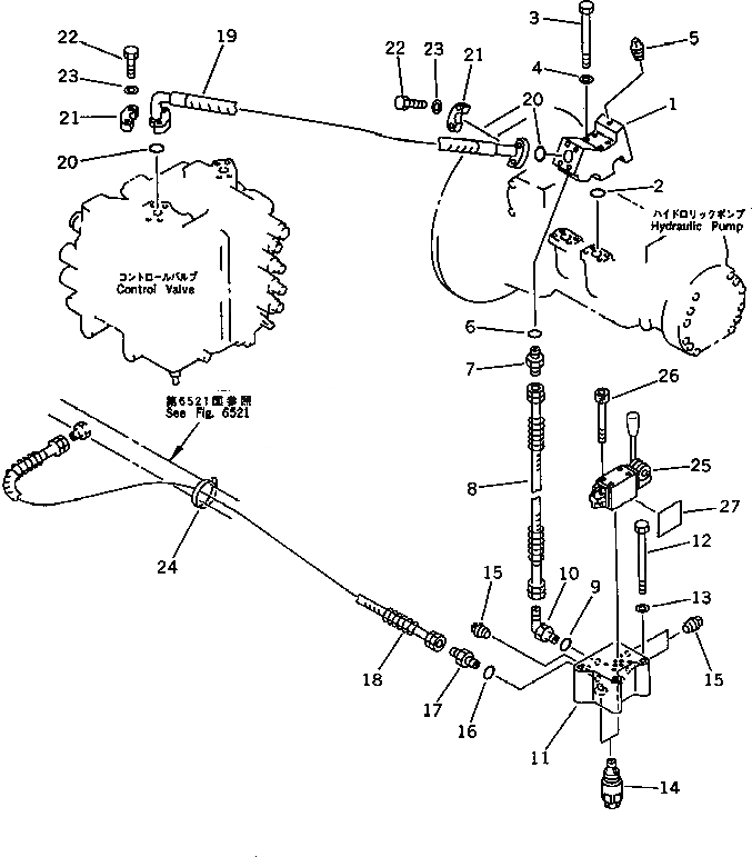 Схема запчастей Komatsu PC400-3 - СЪЕМ ПРОТИВОВЕСА ТРУБЫ (/) ОПЦИОННЫЕ КОМПОНЕНТЫ