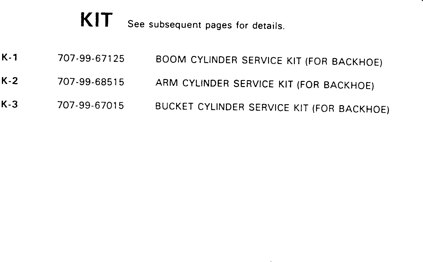 Схема запчастей Komatsu PC400-5D - КОМПЛЕКТ МАРКИРОВКА¤ ИНСТРУМЕНТ И РЕМКОМПЛЕКТЫ